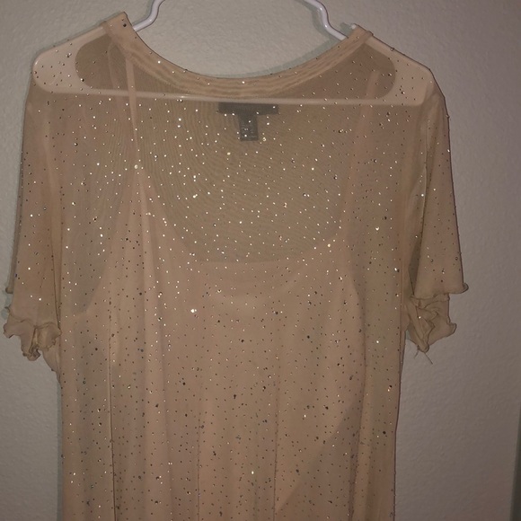 Sparkly studded mesh dress plus size - Picture 2 of 4